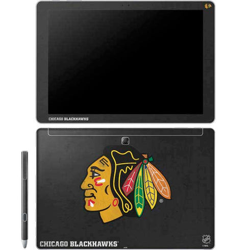 NHL Chicago Blackhawks Distressed Galaxy Book 12in Skin